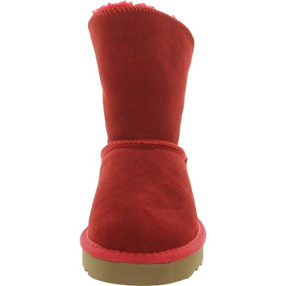 Style & Co. Womens Teenyy Red Suede Pull On Cold Weather Ankle Boots Shoes 5 M - Picture 3 of 3